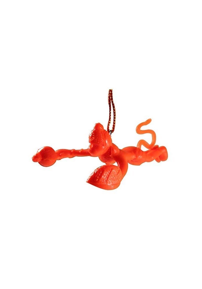 Ramanta Orange Flying Lord Hanuman Hanging Idol for Car Decoration, Plastic, Pack of 1